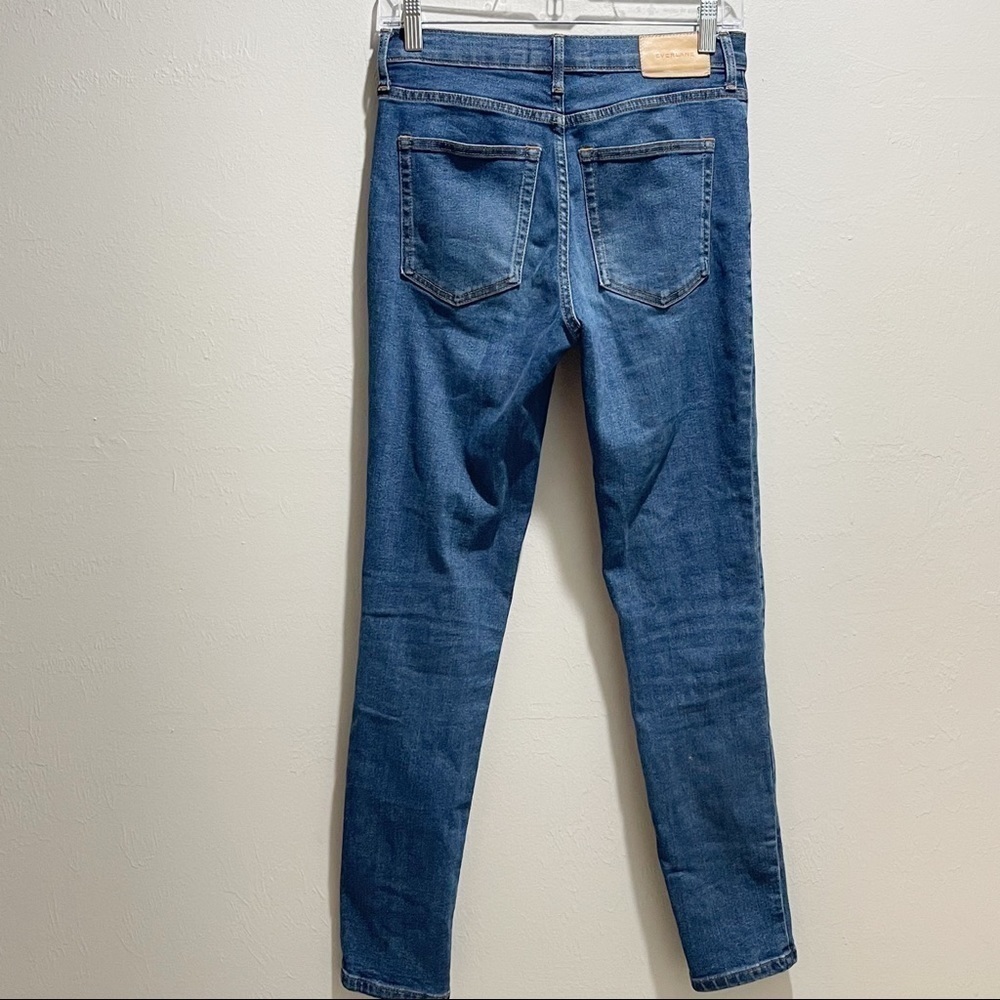 EVERLANE Women’s High Rise Skinny Ankle Jean Medium Wash Stretch Size 27 - Picture 3 of 9